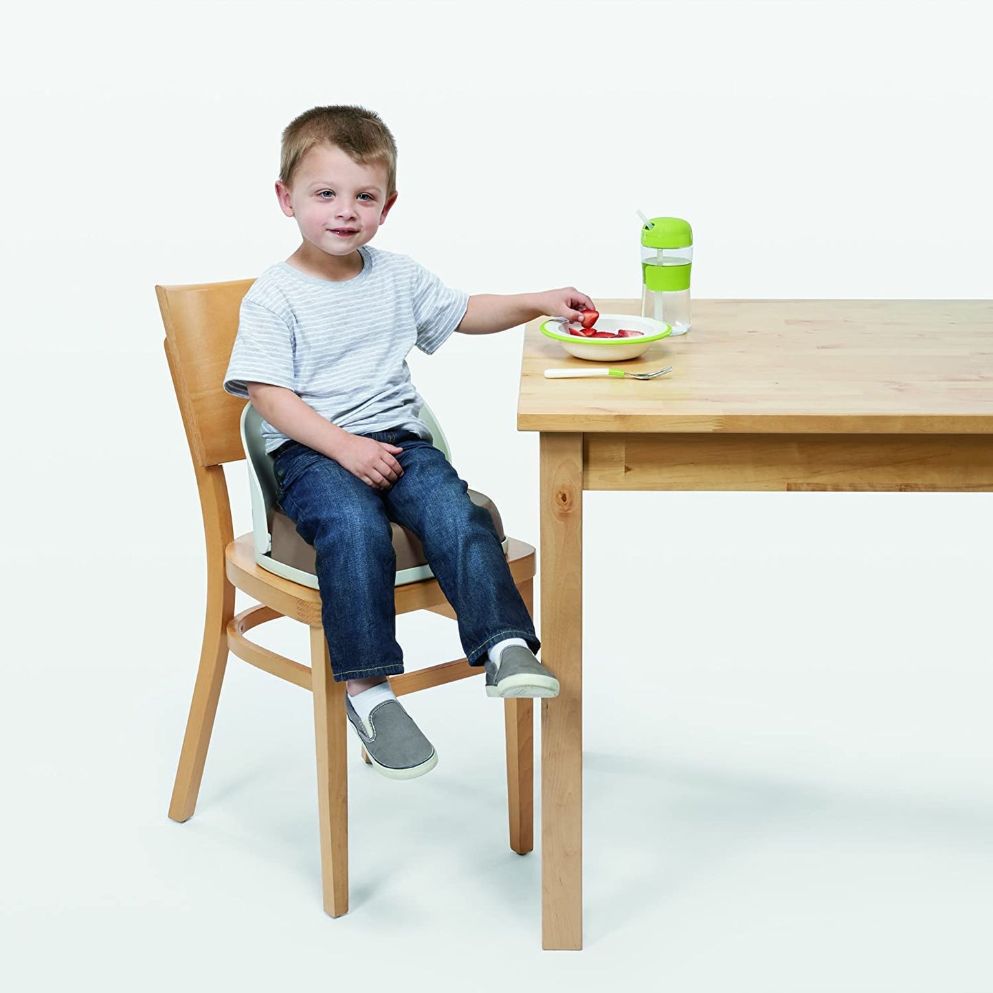 Oxo Tot Perch Booster Seat With Straps, Taupe