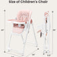 Babilous Convertible High Chairs For Babies And Toddlers, Foldable High Chair With Adjustable Backrest, Footrest And Tray, Baby