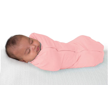 MammaChamp Infant Swaddle Pod/Bows/Blanket Sleep Sack Wrap Transition Bag with Zipper Baby (Pink, Pack of 1)