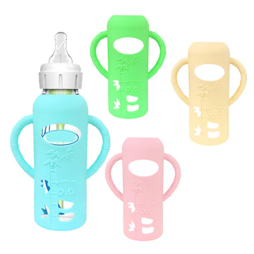 4 Pack Baby Bottle Handles Compatible With Dr Brown'S Glass Bottles, Baby Bottle Holder Hands Free Cultivate Baby'S Sense Of Ind