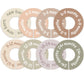 cephira Baby Closet Dividers for Clothes - Earth Tone Round Baby Clothes Dividers for Closet Rod, Nursery Closet Organizer & Dec