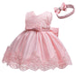 Baby Christmas Embroidery Lace Dresses Little Kid Easter Halloween Wedding Formal Event Dress (Pink02 8348,24M)