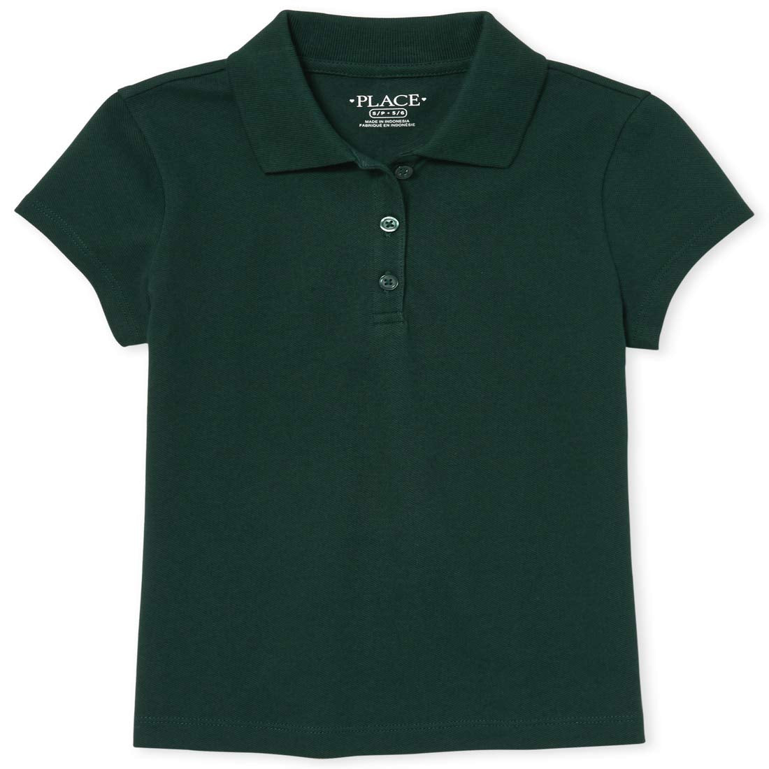 The Children'S Place Girls Uniform Pique Polo Shirt, Spruce Shade, 10 12 Us