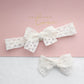 Baby Girls Lace Headband Infant Baptism Hair Band Toddler Lace Bow Headwraps Bbg26 (2 Pcs-Set A)