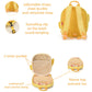Kids Backpack With Safety Leash,Waterproof Backpack Preschool Toddler,Cute Bag Leash For Kids,Bookbag Harness(Yellow) 9.05X3.95X