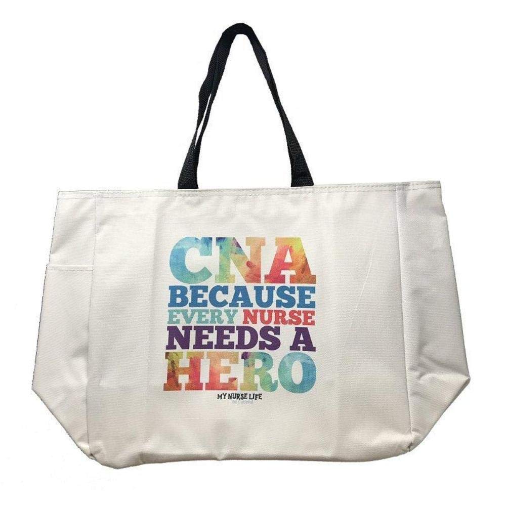 Tote Bag Chrome Printed CNA Nurse Hero Canvas Feel Cutieful