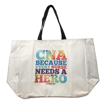 Tote Bag Chrome Printed CNA Nurse Hero Canvas Feel Cutieful