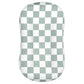 Dilimi Baby Lounger Cover, Newborn Lounger Cover For Boys Girls, Removable Soft Comfortable Lounger Slipcover, Green Checkerboar