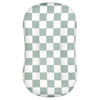 Dilimi Baby Lounger Cover, Newborn Lounger Cover For Boys Girls, Removable Soft Comfortable Lounger Slipcover, Green Checkerboar