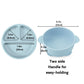Pandaear Silicone Baby Feeding Set | 11Pcs Baby Led Weaning Supplies Self Feeding Utensils | Divided Suction Plate Bowl Bibs Sip