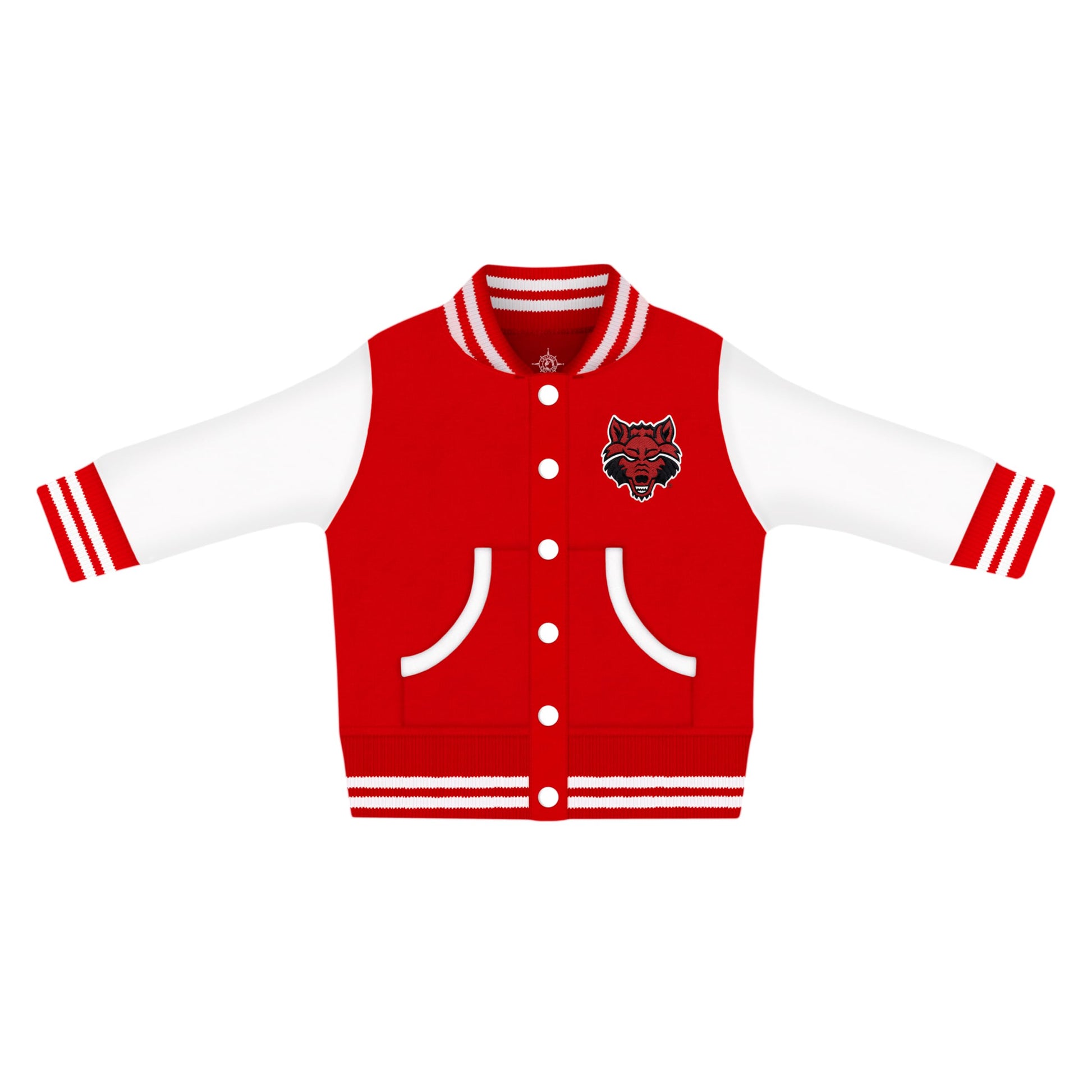 Creative Knitwear College Baby Ncaa Officially Licensed Letterman Varsity Jacket - Georgia Circle G Logo - Black - 24 Months