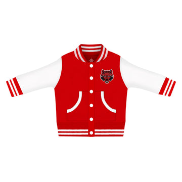Creative Knitwear College Baby Ncaa Officially Licensed Letterman Varsity Jacket - Georgia Circle G Logo - Black - 24 Months