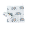 Syga Baby Napkin Cotton Muslin Cotton Face Soft Swaddle Flannel Baby Printed Napkin For Infants Toddlers (Elephant, 25 X 25 Cm)
