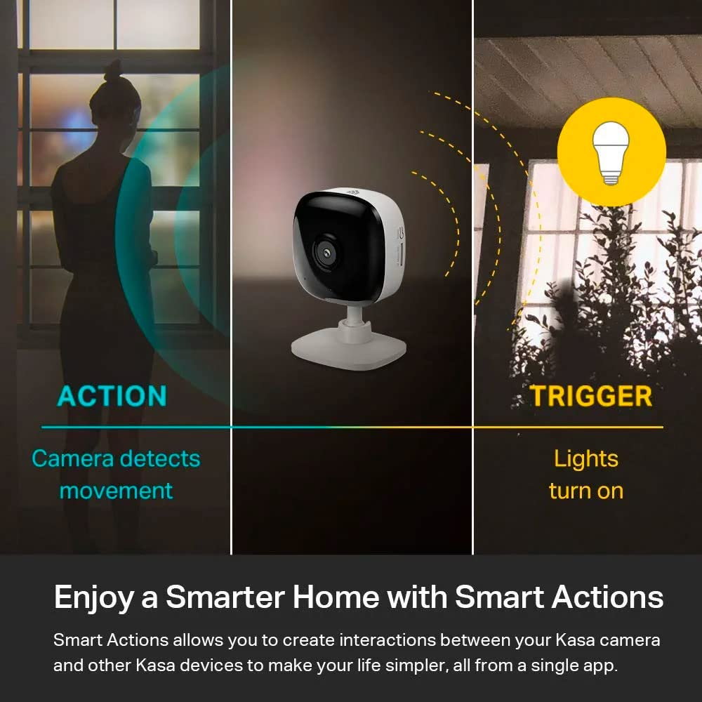 Kasa Smart Security Camera For Baby Monitor, 1080P Hd Indoor-Camera For Home Security With Motion Detection, Two-Way Audio, Nigh