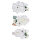 WNYUJOY 3pcs Girls Flower Hair Clips, Floral Hair Barrettes w/Boutique Fully Lined Alligator, Hair Bows for Baby Newborn Toddler