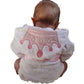 Baby Girl Bathrobe Wash Waddle Princess Crown Hooded Towel Terry Newborn Blankets Bath Robes 0 12 18 Month Ultra Absorbent (Whit