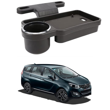 Oshotto (FT04) Foldable Car Auto Headrest Rear Back Seat Table Drink Food Cup Tray Holder Compatible with Mahindra Marazzo  Bl