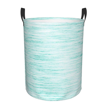 Pevtufa Blue Bright Foldable Laundry Basket Organizer,Fabric Clothes Toy Storage Basket Nursery Hamper Storage Bin For Household