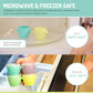 Melii Snap & Go Baby Food Storage Containers With Lids, Snack Containers, Freezer Safe - Set Of 4, 6Oz