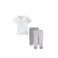Burt'S Bees Baby Baby Boys' Shirt Bottom Outfit Bundle, 100% Organic Cotton, Grey Top & 2-Pk Pant Set