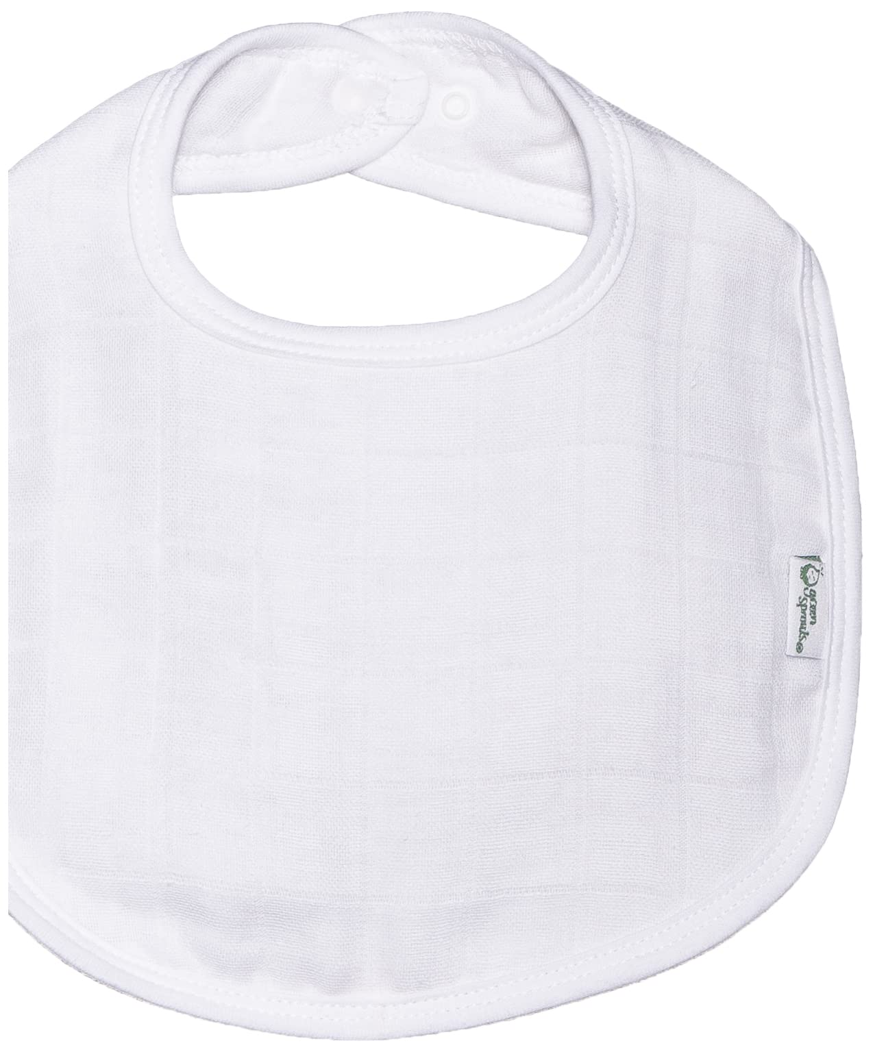 Green Sprouts Muslin Bibs Made From Organic Cotton| 4 Absorbent Layers Protect From Sniffles, Drips, & Drools | 100% Organic Cot