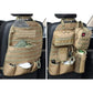 wrumava Car Seat Back Organizer, Tactical Molle Nylon Vehicle Panel Universal Fit Car Backseat Cover Protector (Olny Tan molle s