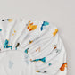 Beeweed 4 Pieces Dinosaur Toddler Bedding Set Boys Girls, 2 Sides Design Bed In A Bag Comforter Set, Includes 1 Comforter, 1 Fit
