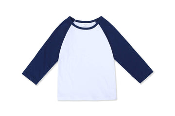 Creator Toddler Baby Girls Boys Long Sleeve Shirts Raglan Shirt Baseball Tee Cotton T-Shirt (Navy, 3 Years)