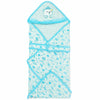 Baby Wrapper Blanket for Newborn| Soft Hooded Baby Wrap| 06M| Mint Green