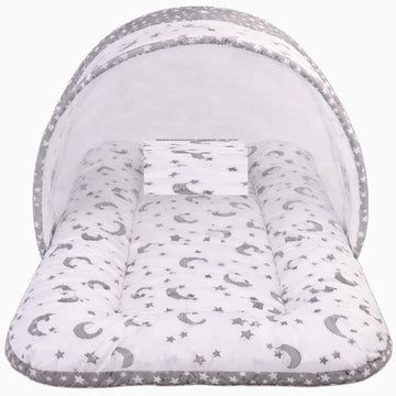 Toddylon Baby Bed New Born Baby Bedding Set Combo | Carry Bag | Mattress | Mosquito Net | Insect Protector | Infants (06 Months