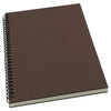 Yuree Spiral Notebookspiral Journal Lined, B5 Hard Kraft Cover Wirebound Notebook Ruled, 70 Sheets (140 Pages), 105 X 73, Dark B
