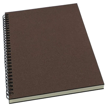 Yuree Spiral Notebookspiral Journal Lined, B5 Hard Kraft Cover Wirebound Notebook Ruled, 70 Sheets (140 Pages), 105 X 73, Dark B