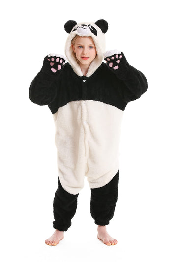 Atoz Onesie For Kids, Animal Pajamas Halloween Cosplay Costume For Girls Boys, Panda 6-7Y
