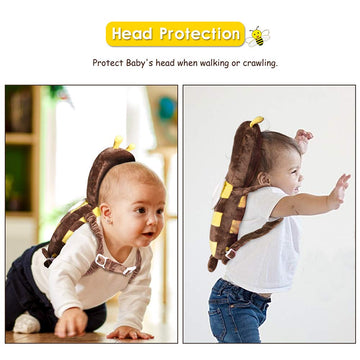 Okydoky Baby Head Protector One Backpack, Adjustable Toddlers Head Safety Pad Backpack, Baby Back Protection For Crawling & Walk