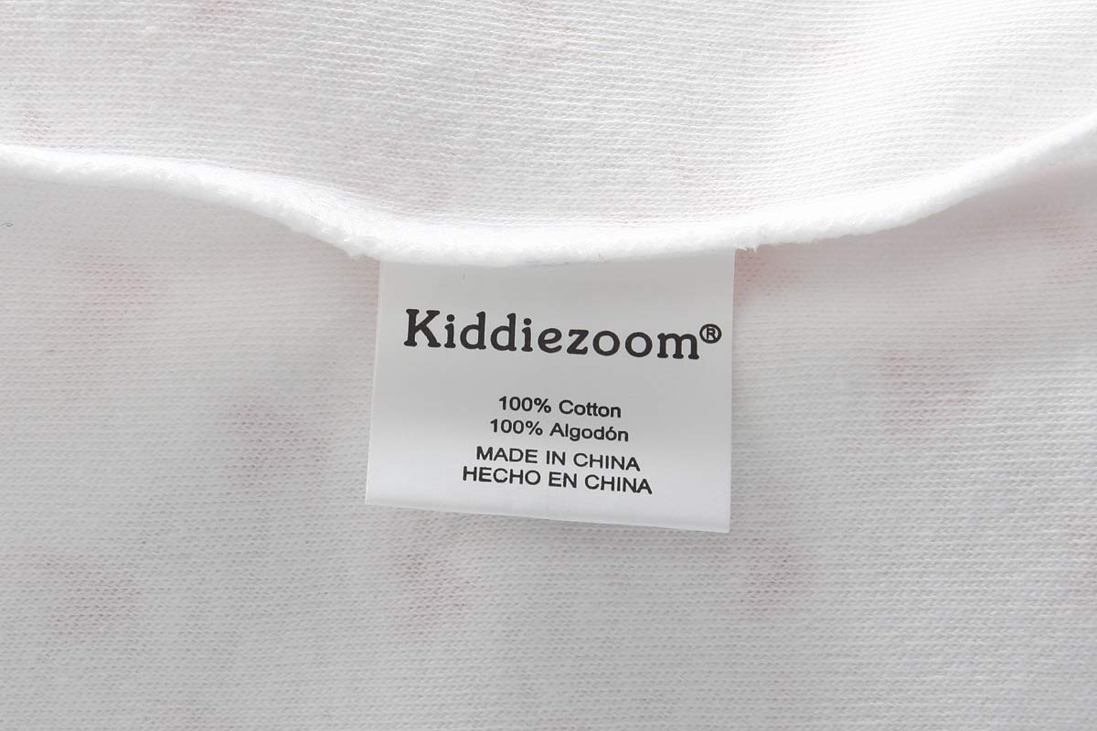 Kiddiezoom Baby Girls Bodysuit Newborn Short Sleeve Bodysuit Cotton 5-Pack One-Piece Bodysuit