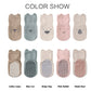 Exegawe Toddler Non Slip Socks, Cute Baby Socks With Grips Crew Socks 5 Pairs(L/3-5Y)