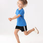 Gfqlong Toddler Boys Girls 3 Pack Cotton Running Athletic Shorts,Kids Summer Casual Fashion Soccer Shorts, Grey+Navy Blue+Black