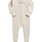 Vaenait Baby Toddler Boys Girls Solid Footie Pajama Cozy Modal Ivory 2T