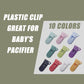 10-Pack Pacifier Clip Replacement Ends - Bpa-Free Plastic Fasteners For Diy Baby Crafts, Sewing Bibs & Blankets Straps (3/4 Inch