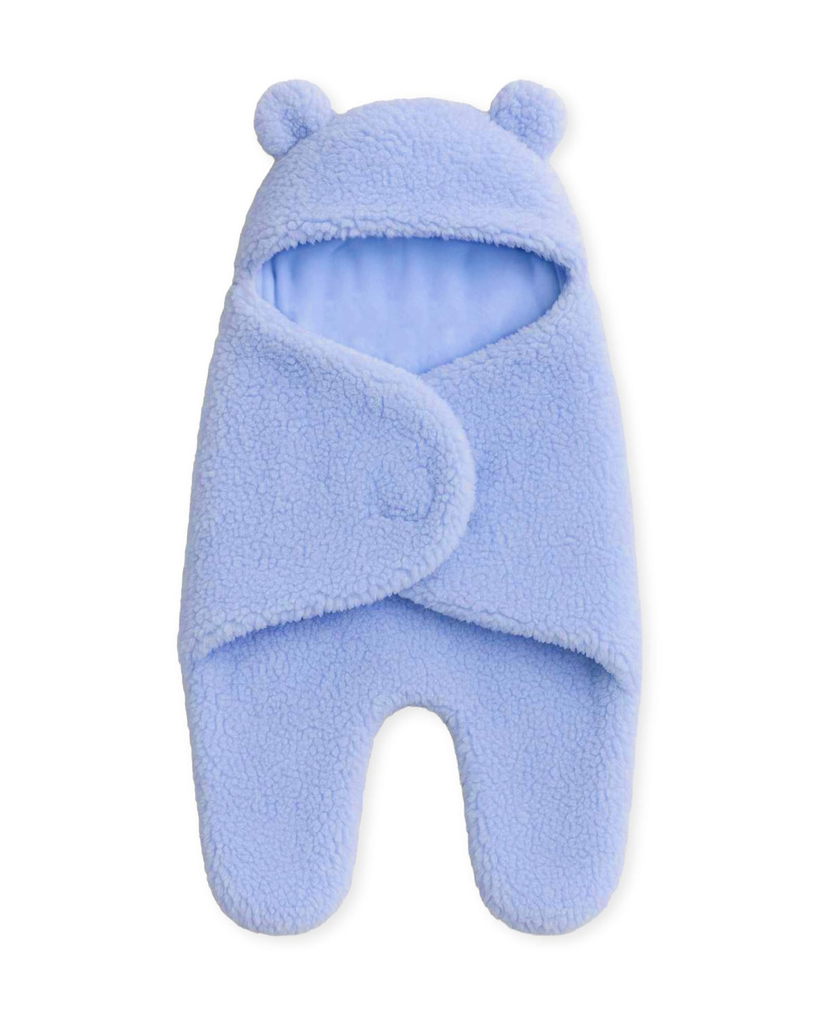 Mi Arcus Solid Blue Color Hooded Baby Wrap 36 Months