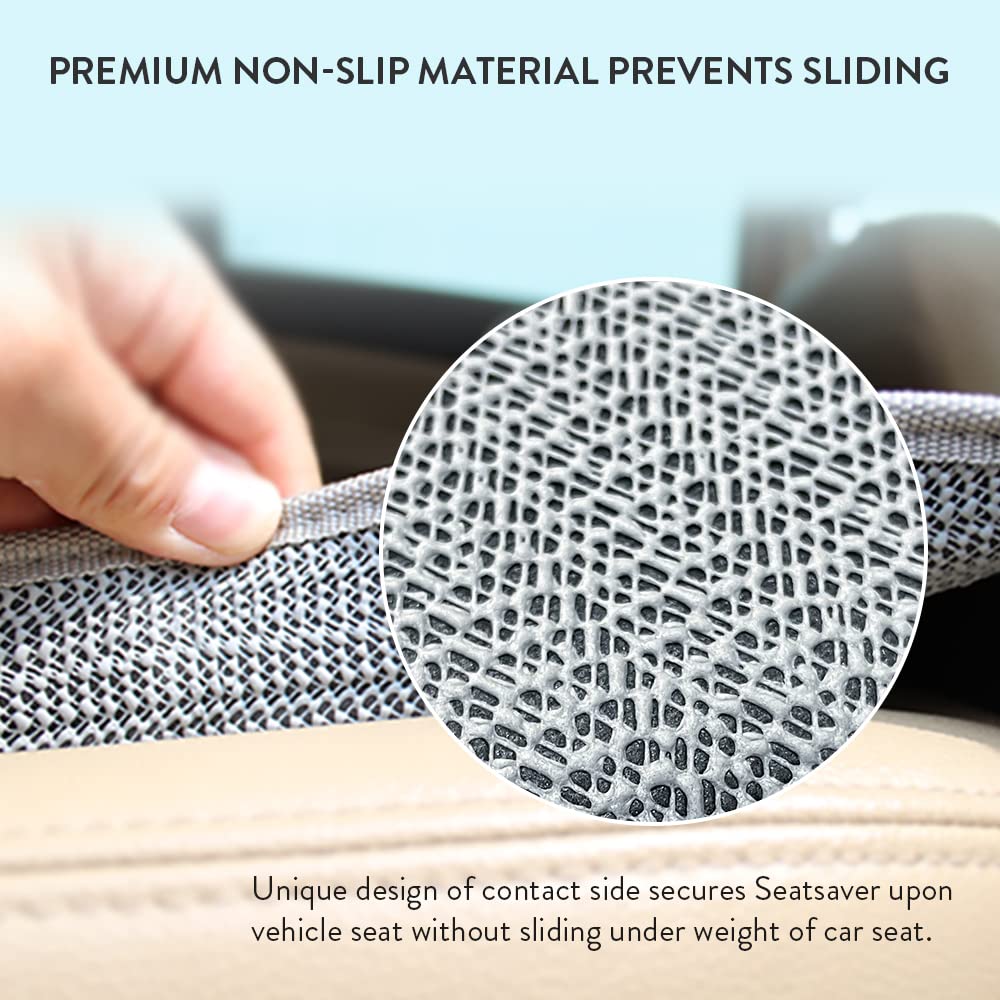 Prince Lionheart Car Seat Protector. The only 2 stage Seatsaver Designed with Thick padding, Nonabsorbent, waterproof, PVC foam