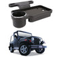 Oshotto (FT04) Foldable Car Auto Headrest Rear Back Seat Table Drink Food Cup Tray Holder Compatible with Mahindra Thar  Black