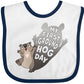 Inktastic My First Groundhog Day- Cute Baby Baby Bib White And Navy 41A51