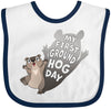 Inktastic My First Groundhog Day- Cute Baby Baby Bib White And Navy 41A51