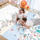 HONLONE Baby Play Mat Reversible Foldable Foam Play mat for Baby, BPA Free Baby mat for Floor, playmat for Babies with Travel Ba