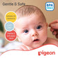 Pigeon Cotton Swabs, Flexible And Soft Paper Stem, 100% Soft Cotton Tips, Thin & Hinged, 200 Pieces, White