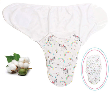 MammaChamp 100% Organic Hosiery Cotton Baby Easy Wrap Swaddle/Wrapper Or Blanket with Strap Closure/Sleeping Bag for 06 Months 