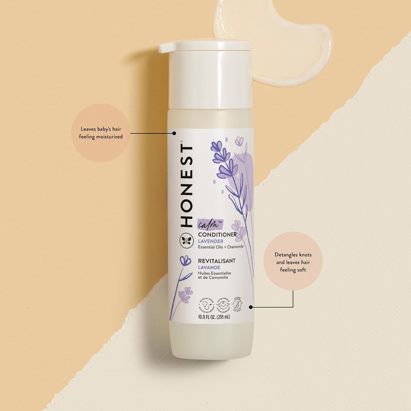 The Honest Company Silicone-Free Conditioner & 2-In-1 Cleansing Shampoo + Body Wash Duo | Gentle For Baby | Naturally Derived |