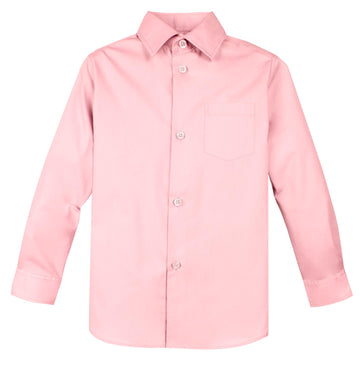 Spring Notion Baby Boys' Long Sleeve Dress Shirt 18M Pink