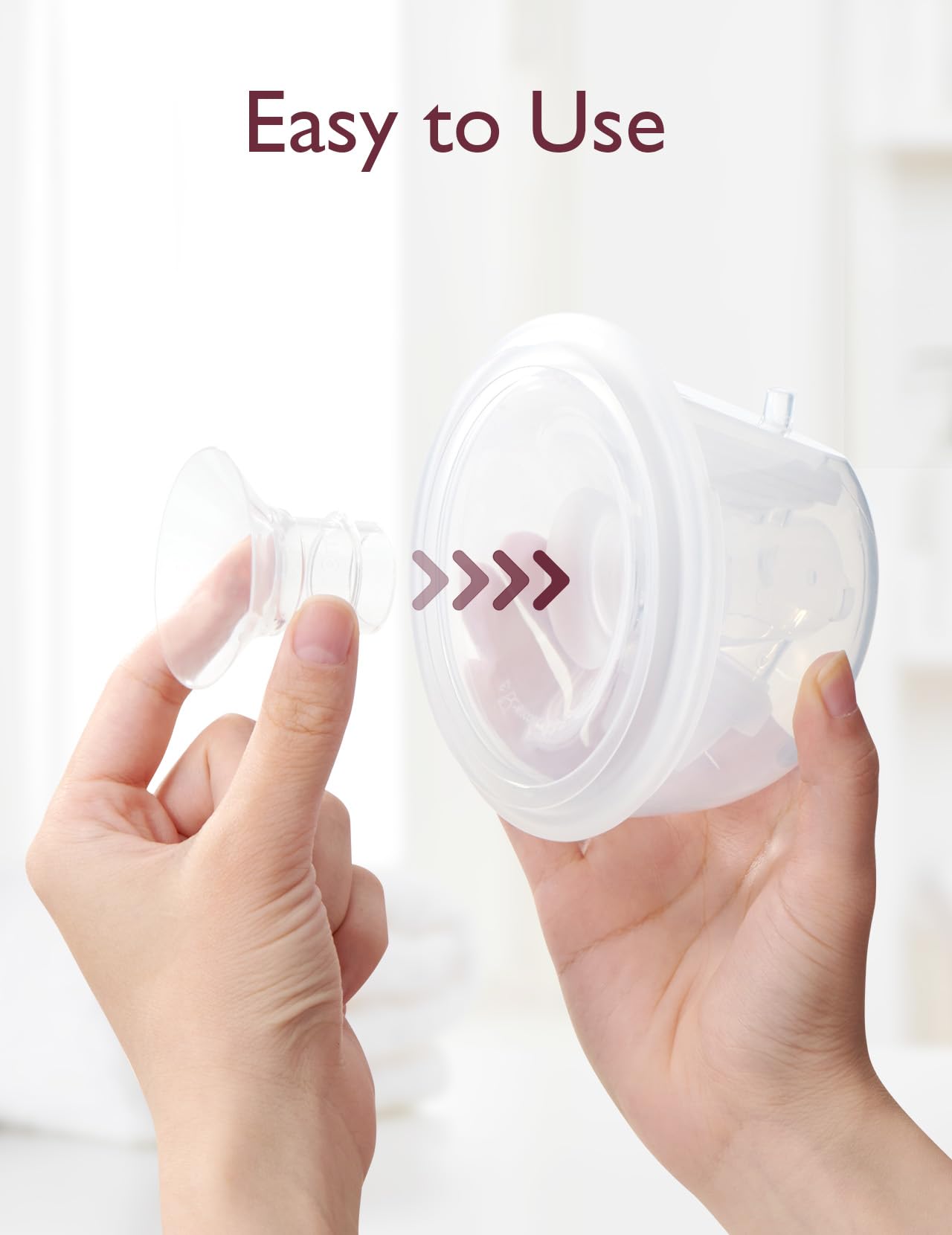 Momcozy Flange Insert 19Mm Compatible With 24Mm Flange/Shield Of Most Pumps, Insert For Breast Pump Replacement Accessories, 4Pc